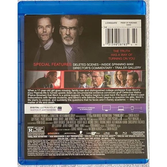 Spinning Man (Blu-ray) Guy Pearce, Pierce Brosnan, Minnie Driver - Picture 2 of 4